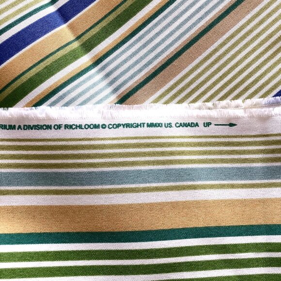 2 Pieces of Striped Outdoor Fabric Material Sewing - Picture 3 of 4